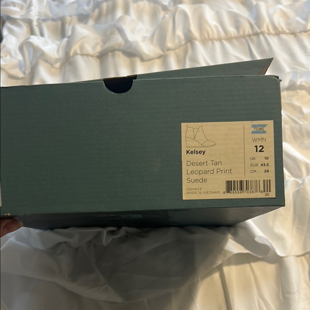Toms Leopard Print Ankle Boots - Picture 2 of 3
